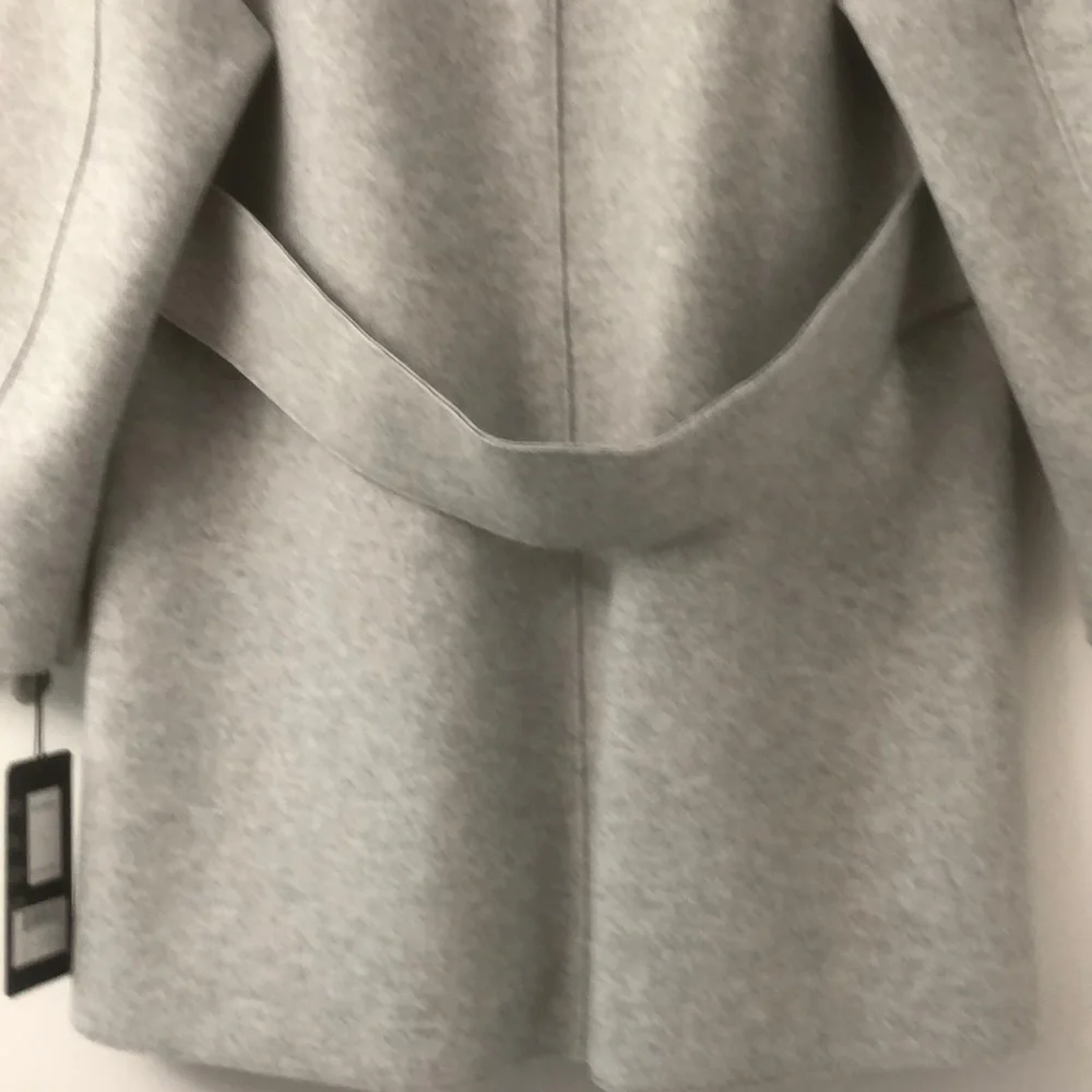 Double Breasted Knit Jacket Heather Grey Bernardo - Picture 6 of 10